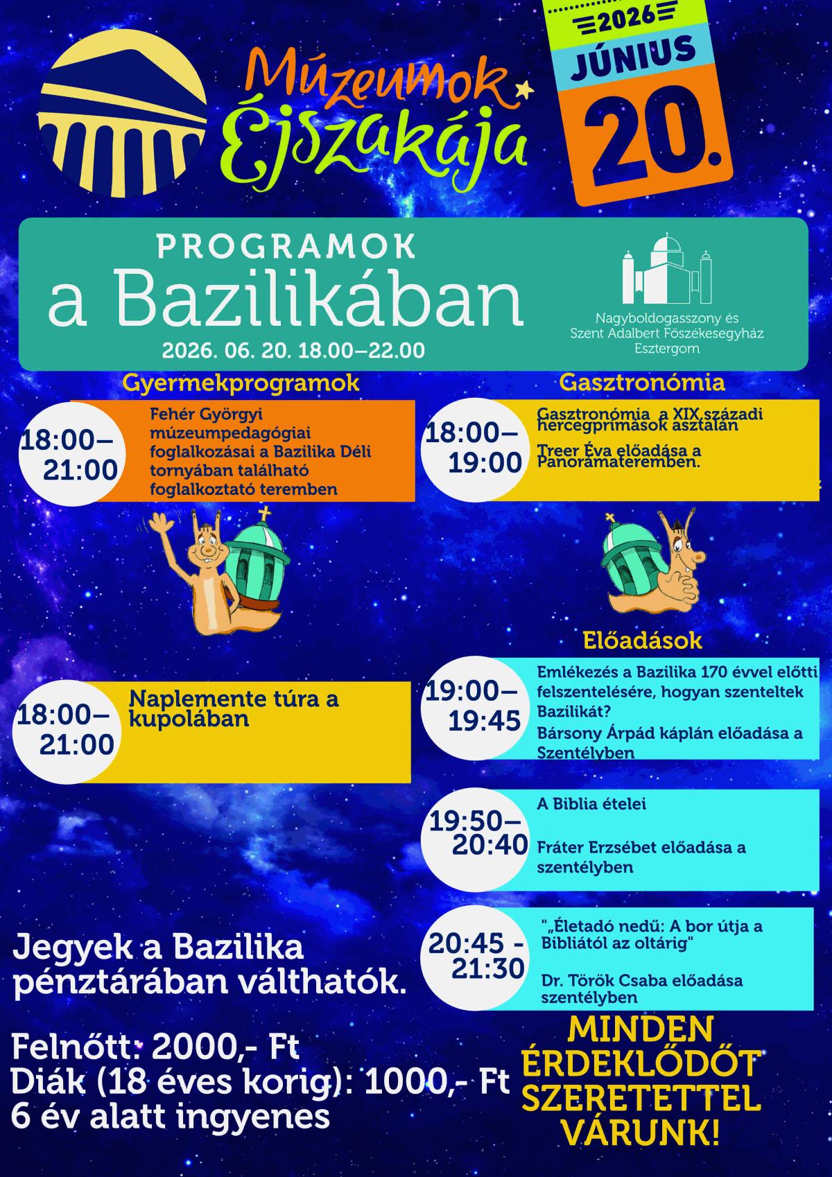 Múzeumok Éjszakája a Bazilikában, 1/1 Kép